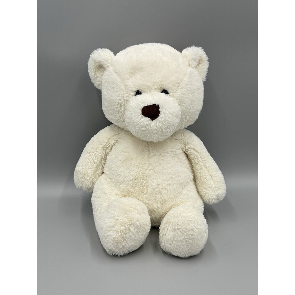 2019 Animal Adventure Teddy Bear Cream White Plush 13” Stuffed Animal